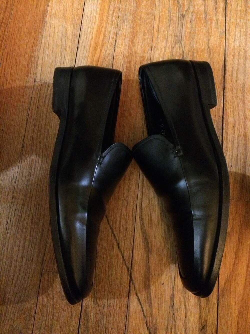 Prada Black Leather Loafers Size 6.5 - Picture 3 of 6
